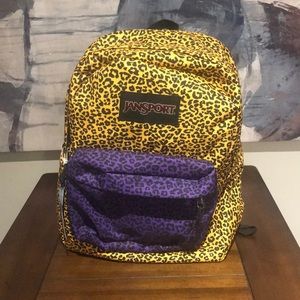 New! Jansport Cheetah print backpack
